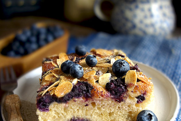 Butterkuchen mit Sahne getränkt